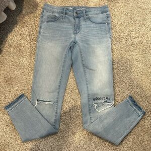 Mossimo mid rise jegging size 0/25r